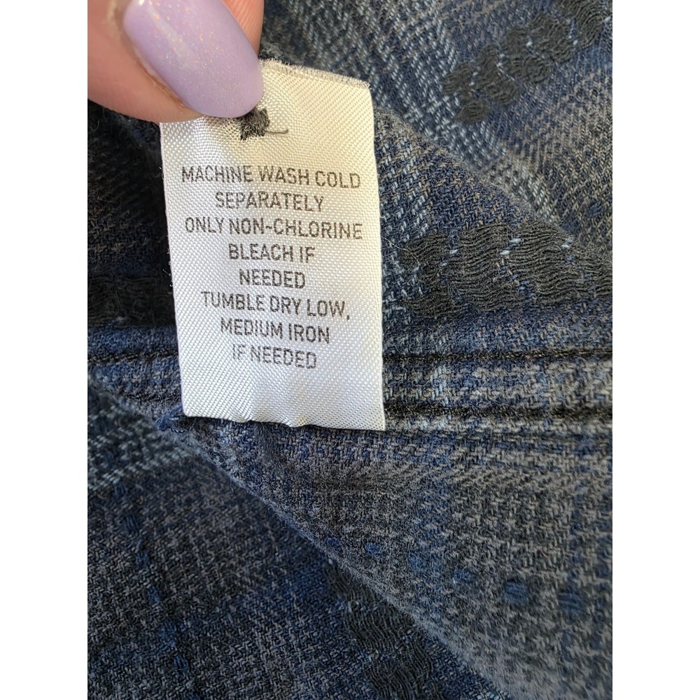 Moonshine Spirit Brad Paisley Mens Blue Plaid Western Snap Shirt Large - Picture 5 of 8